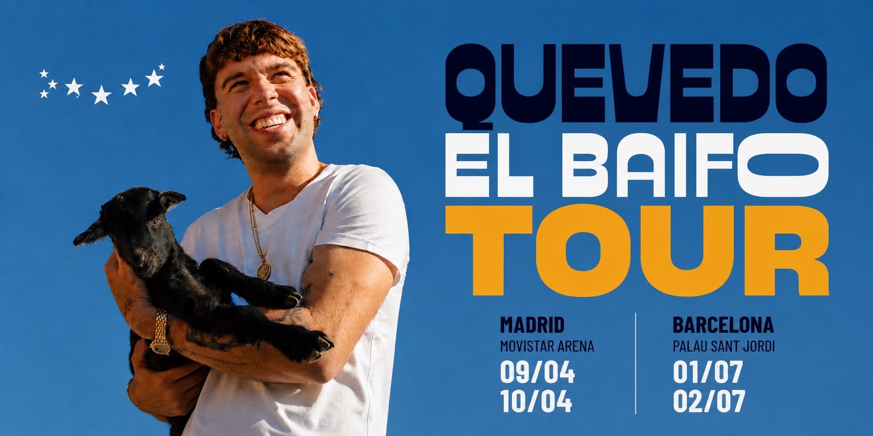 Quevedo — El Baifo Tour 2027 · Madrid y Barcelona